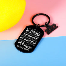 Load image into Gallery viewer, Class of 2022 Be Badass Keychain Christmas Graduation Gifts for Her Him Seniors Son Daughter Inspirational Birthday College High School Graduation Gift for Teen Boy Girl Grads Graduates Nurse Students
