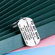 Load image into Gallery viewer, Valentines Day Keychain Gift for Him Men Husband Birthday Christmas Anniversary Couples Gifts Keyring for Boyfriend Hubby Fiancé Groom from Girlfriend Wife Wifey Wedding I Love You Gift to My Man
