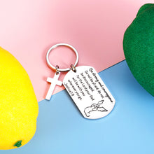 Load image into Gallery viewer, Christian Keychain Inspirational Religious Christmas Gifts for Women Men Friend Easter Graduation Birthday Gift for Kids Son Daughter Teen Boy Girl First Co
