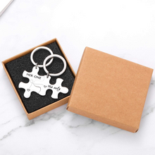 Load image into Gallery viewer, 2pc Couples Keychains for Him Her Boyfriend Girlfriend Anniversary Valentines Day Gifts for Husband Wife Her one His Only Puzzle Keychain Set Wedding Anniversary Christmas Gifts for Men Women
