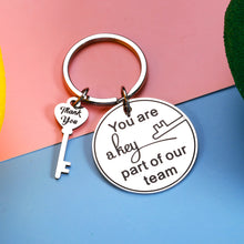 Load image into Gallery viewer, Thank You Gifts Keychain for Employee Coworker Volunteer Going Away Retirement Farewell Leaving Gift for Women Men Lady Boss Friend Supervisor Coach Boss Day Christmas Birthday Keychains Gifts
