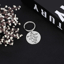 Load image into Gallery viewer, Dad Gifs BIrthday Father Day Keychain from Daughter Son Personalized Keyring Jewelry Christmas Gif for Father in Law Stepdad from Kids Valentines Day Wedding Thanksgiving
