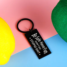 Load image into Gallery viewer, Funny Stocking Stuffer Birthday Gift for Teen Adult Son Daughter Kids Don&#39;t Do Stupid St Keychain from Mom Dad Valentines Day Graduation Christmas New Driver Gifts for Him Her Boy Girl Come of Age
