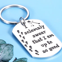 Load image into Gallery viewer, Funny Gifts Keychain for Best Friend Birthday, Friendship Mischief Gifts for Harry Potter Fans Women Men, Christmas Present Pet Tags for Dogs Cats Kitten, Collar Tag for Pets New Puppy
