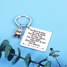 Load image into Gallery viewer, Graduation Gifts Class of 2021 for Him Her Seniors Student Keychain Graduation College Medical High School Master Nurses Gifts for Women Men Girls Inspirational Dad Mom to Daughter Son Graduate Gifts
