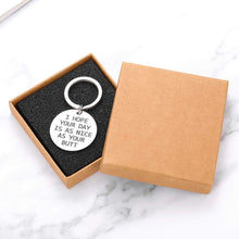 Load image into Gallery viewer, Anniversary Christmas Gifts for Boyfriend Girlfriend Funny Birthday Keychain for Husband Wife I Hope Your Day is As Nice As Your Btt Keychain for Her Him Valentines Day Fun Gifts for BFF Best friends
