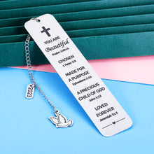 Load image into Gallery viewer, Christian Bookmark Gifts for Women Valentine Inspirational Religious Gifts for Teen Girls Boys Baptism Catholic Christmas Graduation Birthday Gifts for Best Friends Sister Female Spiritual Gift
