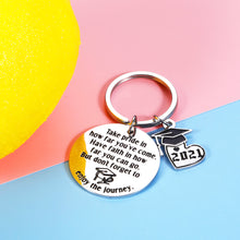 Load image into Gallery viewer, Graduation Gifts Keychain for 2021 Senior Students Women Men Inspirational Class of 2021 Grad Gifts for High School College Graduate Her Him Master Gift for Nurse Medical Mom to Son Daughter Present
