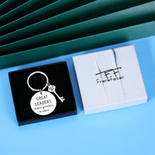 Load image into Gallery viewer, Leaders Boss Appreciation Gifts Keychain for Women Men Bosses Day Thank You Leader Boss Lady Supervisor PM Mentor Birthday Christmas Office Retirement Leaving Goodbye Farewell Present for Him Her

