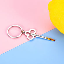 Load image into Gallery viewer, Couple Keychain Valentines Day Christmas Gifts for Boyfriend Wife from Husband Girlfriend Wedding Anniversary Birthday Gift for Women Men You Hold The Key to My Heart Love Present Stocking Stuffer

