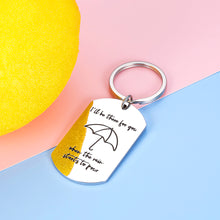 Load image into Gallery viewer, Friends TV Merchandise Keychain for Best Friends Series Gift Women Men BFF Couple Gifts for Boyfriend Girlfriend Husband Wife Christmas Birthday Anniversary Friendship Keyring I&#39;ll Be There for You
