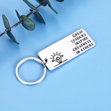 Load image into Gallery viewer, Boss Leader Thank You Office Gifts Inspirational Keychain for Men Women Appreciation Gift for Boss Lady Superior Employer Coach Coworker Leaving Going Away Retirement Gifts Christmas Birthday Boss Day
