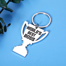 Load image into Gallery viewer, Boss Day Appreciation Keychain Gifts for Women Men Boss Lady Leader PM Supervisor Mentor Office Gift Birthday Christmas Stocking Stuffers Valentine for Him Her Retirement Going Away Leaving Jewelry
