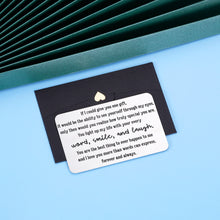 Load image into Gallery viewer, Engraved Wallet Insert Card Anniversary Wedding Gifts for Him Men Husband Valentines Fathers Day Love Note for Boyfriend Hubby Fiancé Groom from Wife Wifey Girlfriend Birthday Christmas New Year Gift
