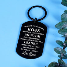 Load image into Gallery viewer, Bosses Leaders Appreciation Gifts Keychain for Men Women Boss Day Thank You Boss Lady Mentor Manager PM Retirement Leaving Going Away Farewell Supervisor Christmas Birthday Present for Female Male
