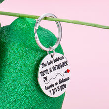 Load image into Gallery viewer, Mom Daughter Gifts Keychain for Birthday Christmas Valentines Mothers Day Gift for Women Her Girl Mother in Law Come of Age Back to School Long Distance Graduation Gift for Stepdaughter from Step Mom
