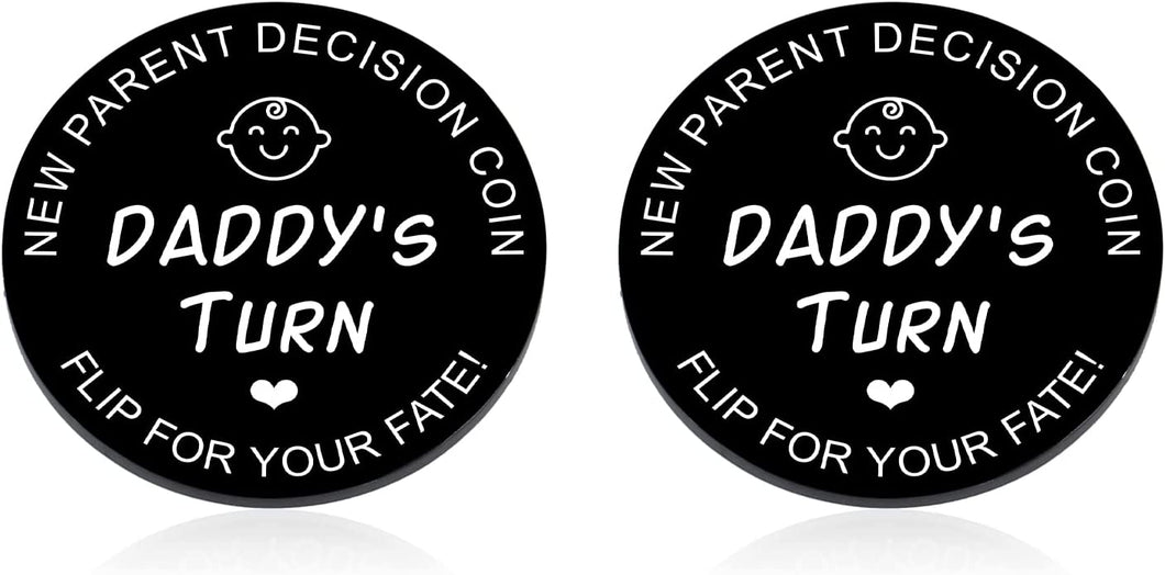 Doubled-Sided Prank Coin New Parent Gift for First Time New Mom Mommy to Be Mama Funny from Best Friend Sister Idea for Pregnancy Women Christmas Birthday Present