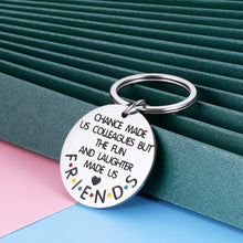 Load image into Gallery viewer, Coworker Keychain Colleague Gifts for Birthday Christmas Friends TV Show Appreciation Gift for Women Men Boss Friends Thank You Leaving Going Away 2020 Retirement Gift for Friends Female Male
