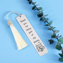 Load image into Gallery viewer, Thank You Bookmark Retirement Gifts for Women Men Book Lovers Graduation Christmas Birthday Thanksgiving Teachers Day Going Away Leaving Gifts for Teacher Tutor Coworkers Colleagues Best Friends
