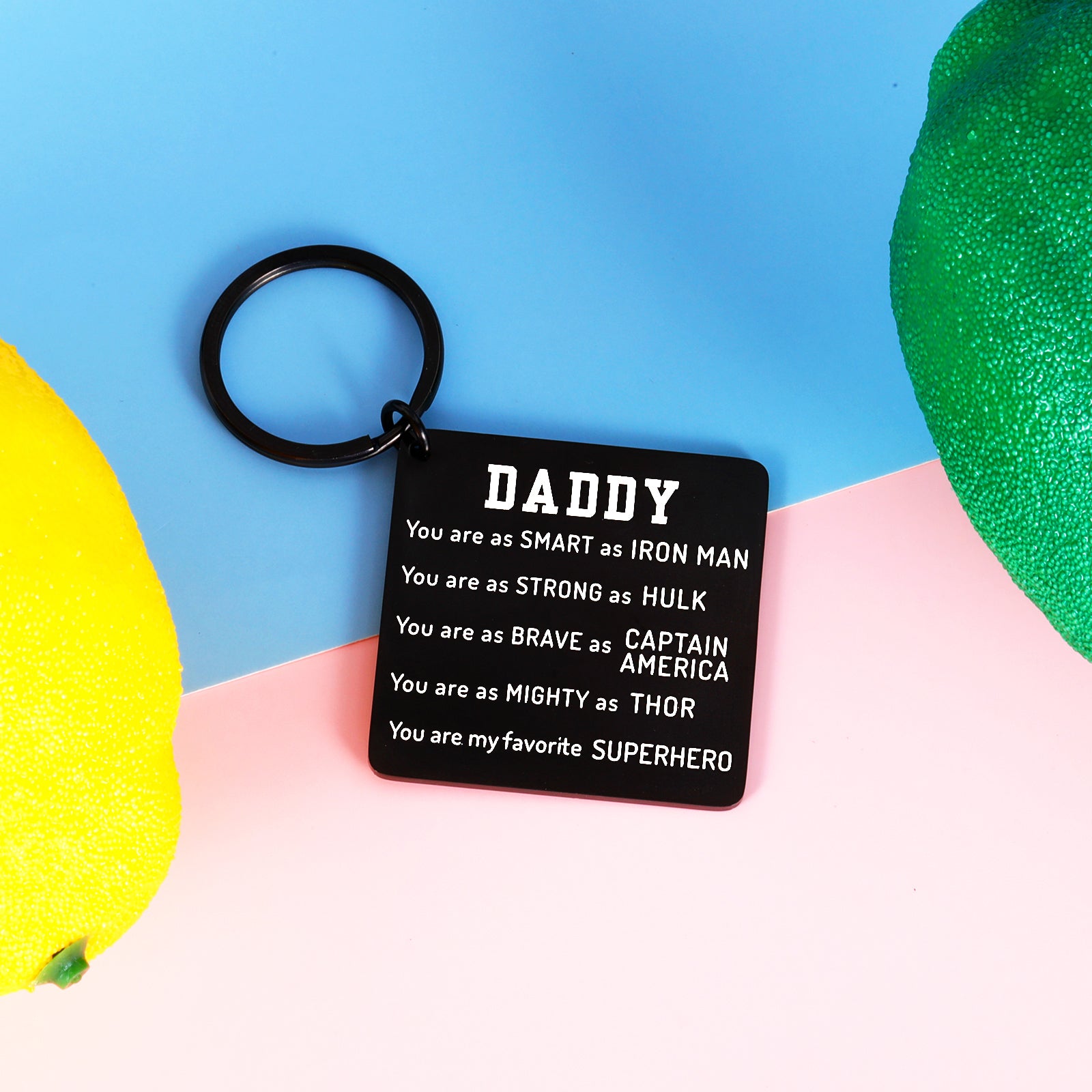 Fathers Day Gif Keychain for Husbands from Wife Son Daughter to Daddy  Birthday Christmas Gif for Stepdad New Dad to Be Husband from Kids  Stepdaughter Valentine Wedding Presents for Him Men at