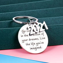 Load image into Gallery viewer, Graduation Gifts for 2021 Seniors Men Women Inspirational Keychain Gifts for Her Him Son Daughter Birthday Coming-of-Age Gift for Teen Girls Boys High School College Grads Gifts for Graduate Student
