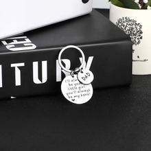 Load image into Gallery viewer, Fathers Day Keychain Gifts for Men Him Dad from Daughter Stepdaughter Kids Birthday Valentines Wedding Keyring Jewelry for Daddy Stepdad Christmas Stocking Stuffer Thanksgiving Present I&#39;ll Always Be Your Little Girl You Will Always Be My Hero Key Chain
