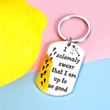 Load image into Gallery viewer, Funny Gifts Keychain for Best Friend Birthday, Friendship Mischief Gifts for Harry Potter Fans Women Men, Christmas Present Pet Tags for Dogs Cats Kitten, Collar Tag for Pets New Puppy
