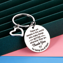 Load image into Gallery viewer, Employee Appreciation Gifts Keychain Thank You Coworker Colleague Staff Boss Farewell Retirement Going Away Leaving Gift for Women Men Teachers Office Boss Day Christmas Birthday Appreciation Pendant
