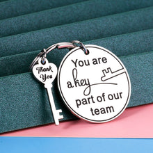 Load image into Gallery viewer, Thank You Gifts Keychain for Employee Coworker Volunteer Going Away Retirement Farewell Leaving Gift for Women Men Lady Boss Friend Supervisor Coach Boss Day Christmas Birthday Keychains Gifts
