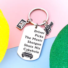 Load image into Gallery viewer, Funny Supernatural Gifts Merchandise Keychain for Fans Women Men Birthday Valentines Day Gift for Him Her Best Friend Christmas Graduation TV Show Gifts for Music Lovers Trucker Bus Driver Accessories
