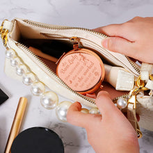 Load image into Gallery viewer, Boss Lady Gifts Compact Mirror for Women Boss Day Thank You Female Boss Leader Manager PM Coworker Christmas Rose Gold Travel Makeup Mirror for Her Retirement Leaving Going Away Inspirational Gift
