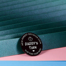 Load image into Gallery viewer, Funny Decision Coin for Gay Parents Double-Sided New Dad Gifts for Men LGBTQ Family Two Dads Parenting Gift for First Time Dad Papa Same-Sex Parent Daddy to Be Fathers Day Christmas
