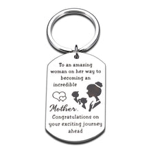 Load image into Gallery viewer, Congratulations Gifts for Women Mom to Be Gift New Mom Keychain Pregnancy Announcement First Time Mom Gift Baby Announcement Mother Gift Jewelry Gift for Her
