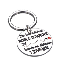 Load image into Gallery viewer, Mom Daughter Gifts Keychain for Birthday Christmas Valentines Mothers Day Gift for Women Her Girl Mother in Law Come of Age Back to School Long Distance Graduation Gift for Stepdaughter from Step Mom
