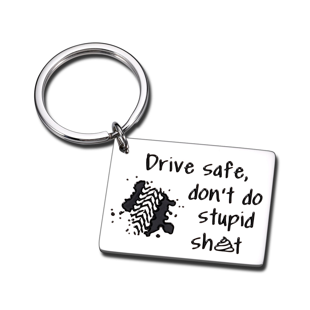 Funny New Driver Keychain Valentines Day Gifts for Adult Son Daughter Kid Graduation Easter Sweet 16 18 Birthday Humor Gag Gift for Teens Teenage Boys Girls Him Her from Mom Dad Xmas Stocking Stuffer