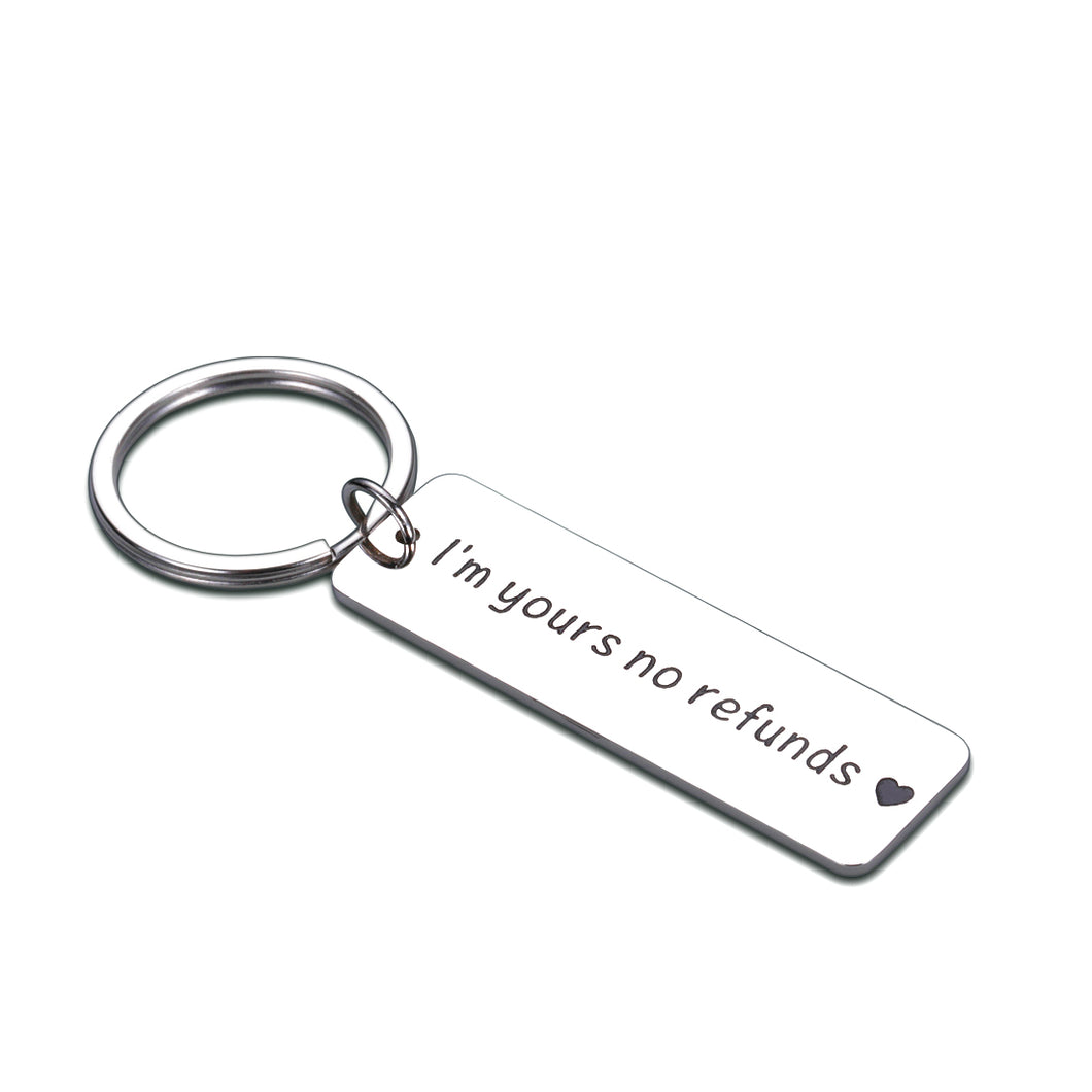 Funny Anniversary Birthday Gifts keychain for Boyfriend Husband Girlfriend Wife Couple Gift for Him Her Valentines Day Gift Keyring for Men Women Christmas Wedding fiancé fiancée Love You Jewelry