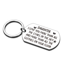 Load image into Gallery viewer, 16 18 21 Birthday Christmas Gifts for Daughter Funny Keychain Valentines Day Stocking Stuffers I Love You Gift for Her Teen Girls Kids Adult Daughter Stepdaughter from Mom Dad Mommy Daddy Come of Age
