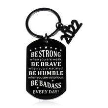 Load image into Gallery viewer, Class of 2022 Be Badass Keychain Christmas Graduation Gifts for Her Him Seniors Son Daughter Inspirational Birthday College High School Graduation Gift for Teen Boy Girl Grads Graduates Nurse Students
