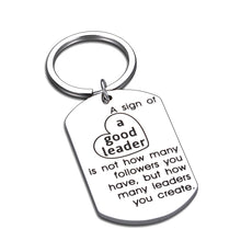 Load image into Gallery viewer, Boss Leaders Keychain Appreciation Gifts for Men Women Birthday Christmas Boss Lady Thank You Office Gifts for Coworker Superior Manager Leaving Going Away Retirement Boss Day Inspirational Gift

