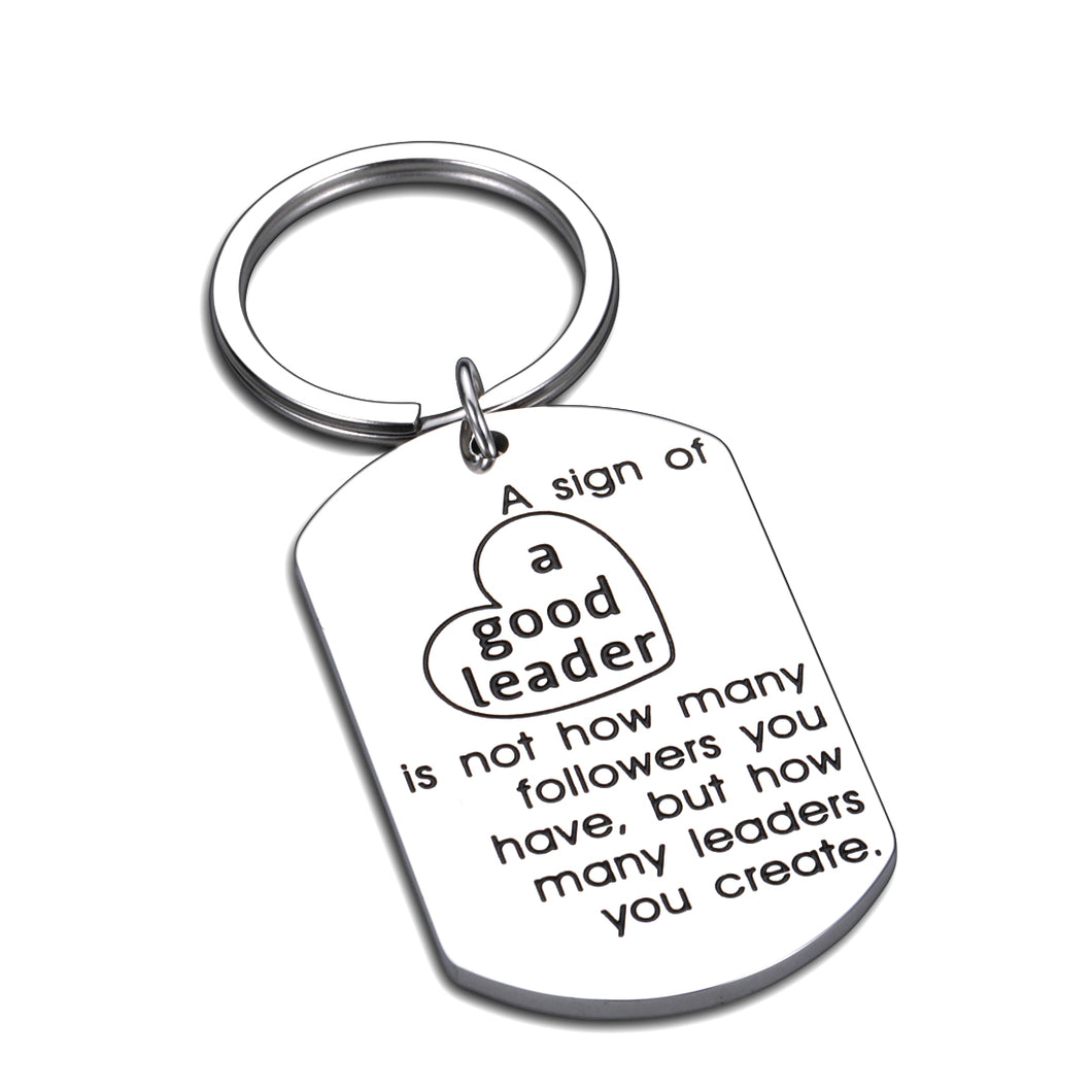 Boss Leaders Keychain Appreciation Gifts for Men Women Birthday Christmas Boss Lady Thank You Office Gifts for Coworker Superior Manager Leaving Going Away Retirement Boss Day Inspirational Gift