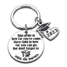 Load image into Gallery viewer, Graduation Gifts Keychain for 2023 Senior Students Women Men Inspirational Class of 2023 Grad Gifts for High School College Graduate Her Him Master Gift for Nurse Medical Mom to Son Daughter Present
