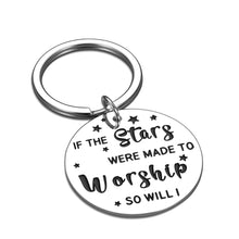 Load image into Gallery viewer, Inspirational Christian Keychain Religious Gifts for Women Men Birthday Christmas Easter Prayer Gift for Adults Kids Girl Boys Bible Verse Faith Worship Key Chain So will I Hillsong United Him Her
