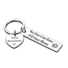 Load image into Gallery viewer, Coworker Retirement Leaving Keychain Gifts for Women Men 2020 Colleagues Going Away Thank You Gift for Boss Coach Leader Mentor Goodbye Farewell Keyring for Nurse Doctor Firefighter Christmas
