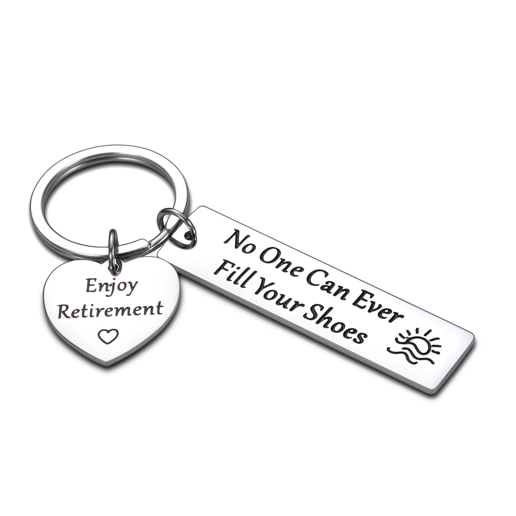 Coworker Retirement Leaving Keychain Gifts for Women Men 2020 Colleagues Going Away Thank You Gift for Boss Coach Leader Mentor Goodbye Farewell Keyring for Nurse Doctor Firefighter Christmas