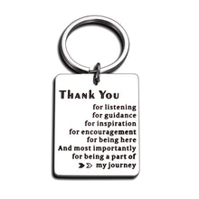 Load image into Gallery viewer, Thank You Keychain Boss Gift for Office Men Women Lady Bosses Mentor Teacher Appreciation Retirement Farewell Coworker Leaving Gifts Christmas Birthday Present for Him Her Leader Supervisor Superior
