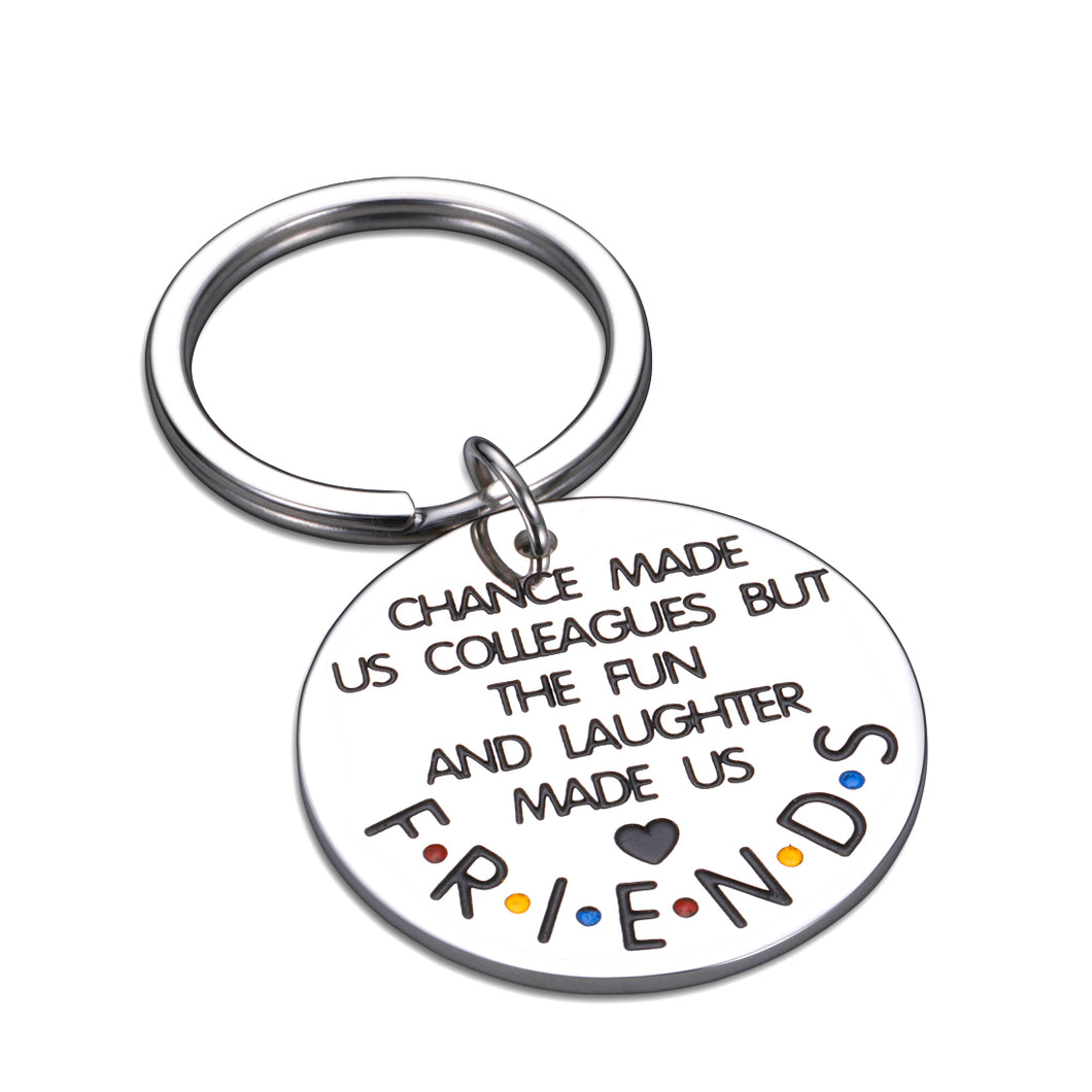 Coworker Keychain Colleague Gifts for Birthday Christmas Friends TV Show Appreciation Gift for Women Men Boss Friends Thank You Leaving Going Away 2020 Retirement Gift for Friends Female Male