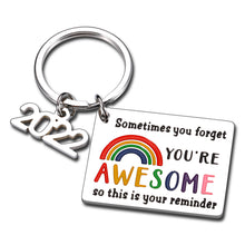 Load image into Gallery viewer, Inspirational Graduation Gifts for Class of 2022 Keychain for Girls Boys Grad Gift Idea for Nurse Middle High School College University Student from Mom Dad Motivational Friendship Jewelry Present

