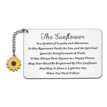 Load image into Gallery viewer, Sunflower Gifts for Women Wallet Card Insert for Best Friend Besties Sister Christmas Birthday Graduation Valentines Floral Gift for Adult Teen Girls Daughter Girlfriend Friendship Charm
