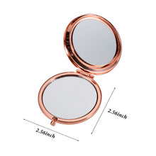 Load image into Gallery viewer, Christmas Stocking Stuffer Daughter Birthday Gifts Compact Mirror for Her Daughter Teen Girls Daughter-In-Law Wedding Birthday Valentines Day Graduation Mother&#39;S Day Rose Gold Pocket Mirror for Female
