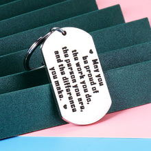 Load image into Gallery viewer, Thank You Gifts for Coworkers Women Men Employee Appreciation Gifts Farewell Keychain for Boss Lady Friends Coach Nurse Retirement Christmas Holiday Work Colleagues Leaving Gift Key Chain Female Male
